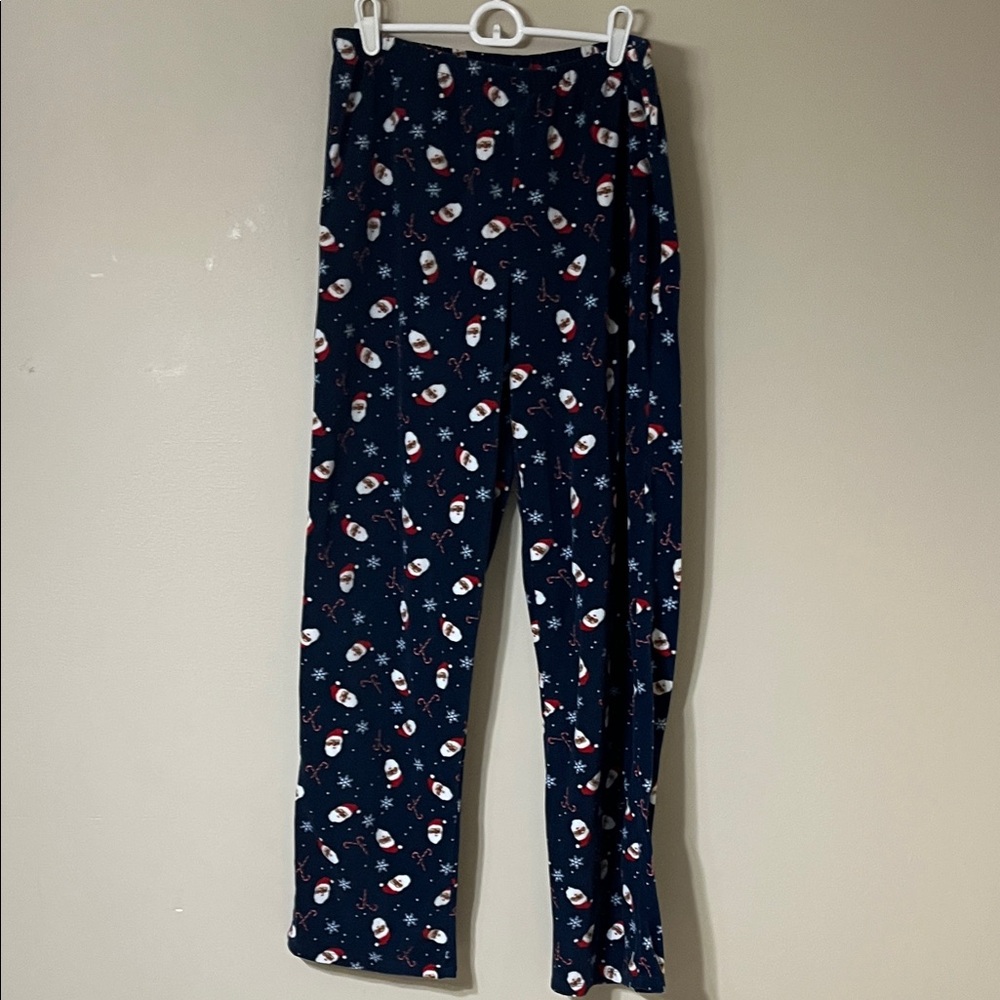 Wondershop Navy Pajama Pants with Santa Design